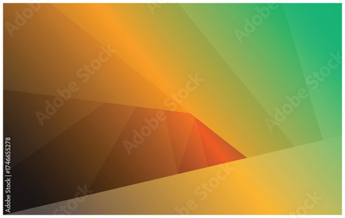 Abstract Geometric Background with Warm and Cool Gradient Colors
