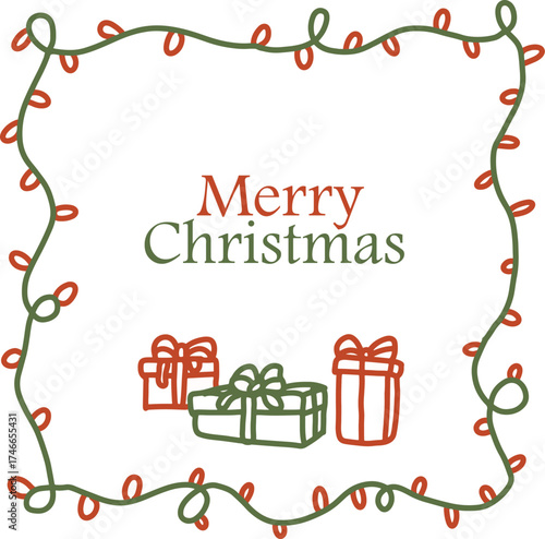 christmas card background vector illustration
