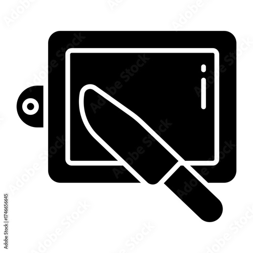 Premium download icon of vegetable cutting board 