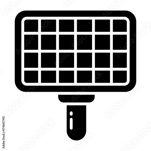 Conceptual solid design icon of grill net 