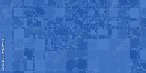 Design Blue Tech Finance Fintech Background Abstract Pixel Pattern. Abstract Business Tech Modern