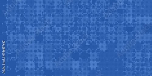 Design Blue Tech Finance Fintech Background Abstract Pixel Pattern. Abstract Business Tech Modern