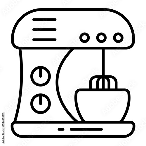 A premium download icon of electric beater