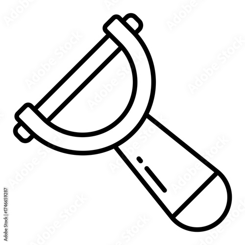 An icon design of bottle opener