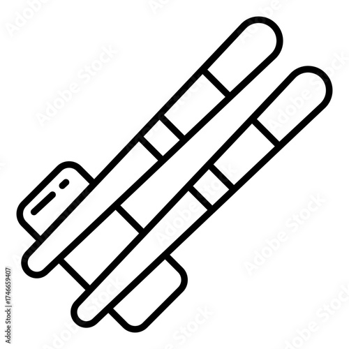 Modern design icon of chopsticks 