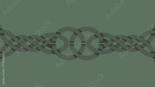 Elegant Celtic knot design element for your project, offering a classic and timeless aesthetic with a touch of mystery and heritage appeal