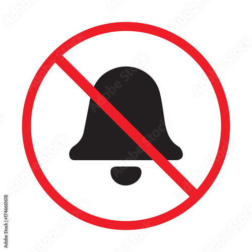 Isolated sign no ball silhouette illustration icon