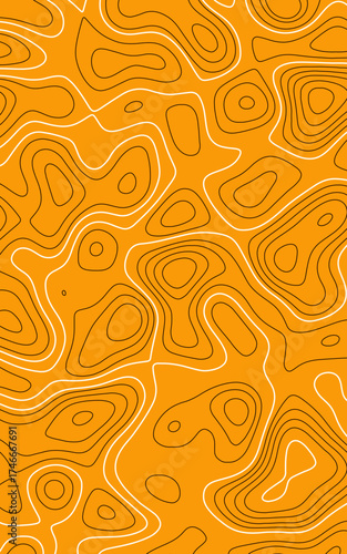 colorful Topographic map patterns, topography line map. Vintage outdoors style.  tradition and celebration concept digitally generated image.
