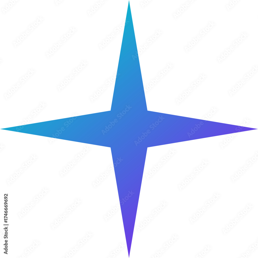 Fototapeta premium Create Image AI, Generate Image, Generate Icon, AI Sparkle and Gradient Star Icon