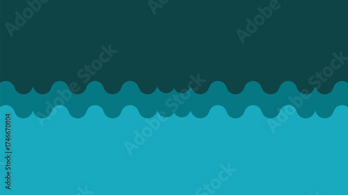 Serene teal waves layered in calm, cool tones create a peaceful abstract background perfect for a modern website or calming presentation design