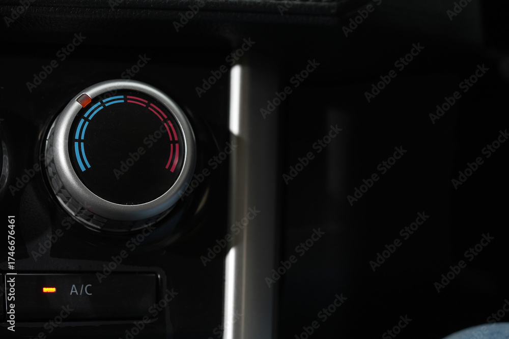 Fototapeta premium car air conditioner is not as cool as before. You may need to take it to the service center for a check.
