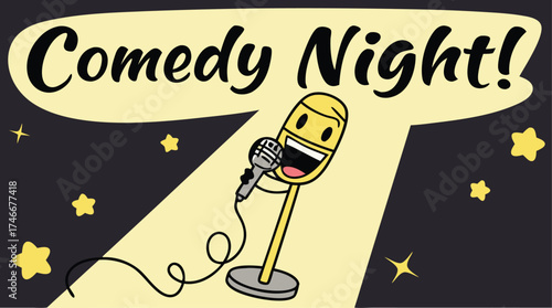 Laugh out loud at Comedy Night! Enjoy a night of jokes, stories, and good times. Invite friends and family for an evening of fun and relaxation!