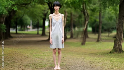 拒食症の若い女性・医療と健康