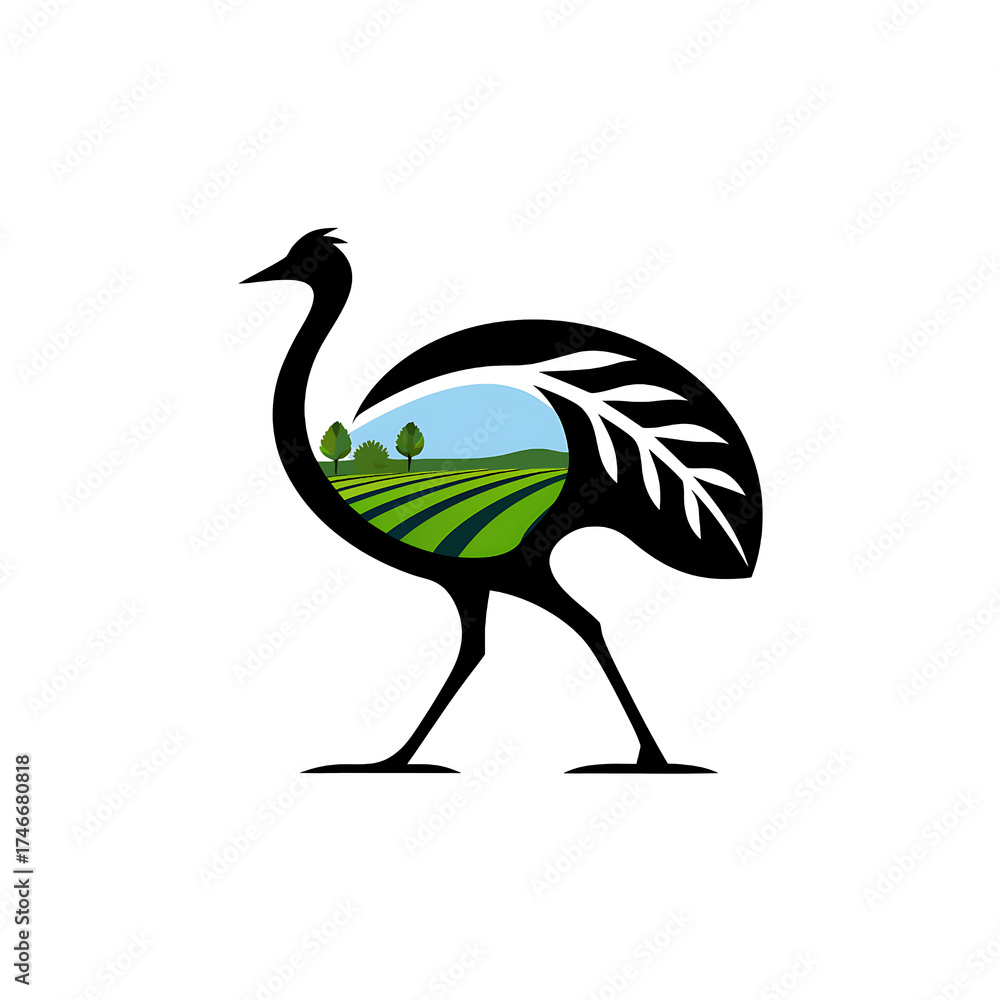 Obraz premium Turkey bird silhouette vector illustration icon and logo type icon on white background.
