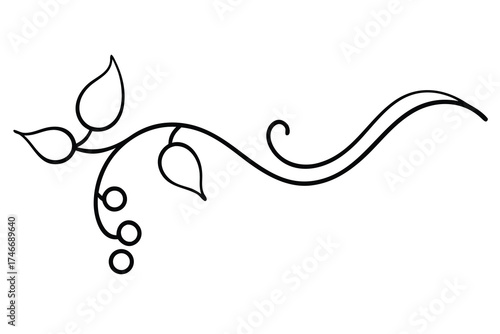 vine line art vector line art flower silhouette