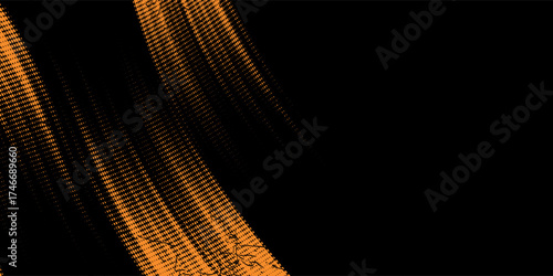 orange black brush Car sticker wrap pattern banner abstract sporty lines black orange color combination grunge brush pattern racing motorsport design.