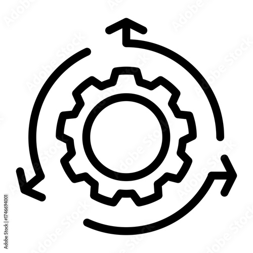 Omnichannel Customer Workflow icon from the Customer Development icon collection (Outline Style)