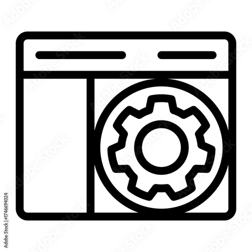 Strategic Framework Methodology icon from the Customer Development icon collection (Outline Style)