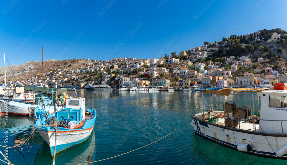 Obraz premium Ano Symi in Symi Island