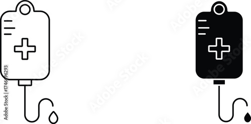 blood transfusion  icon vector graphic illustration  with white background flat hand made icon fill icon .