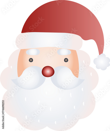 Santa Merry Christmas Illustration Style