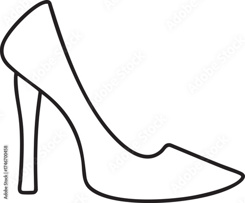 Elegant black high heel shoes for stylish women