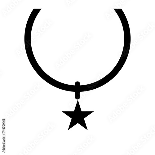 Jewellery vector, clip art, and symbol. Flat design of  accessories concept and simple design