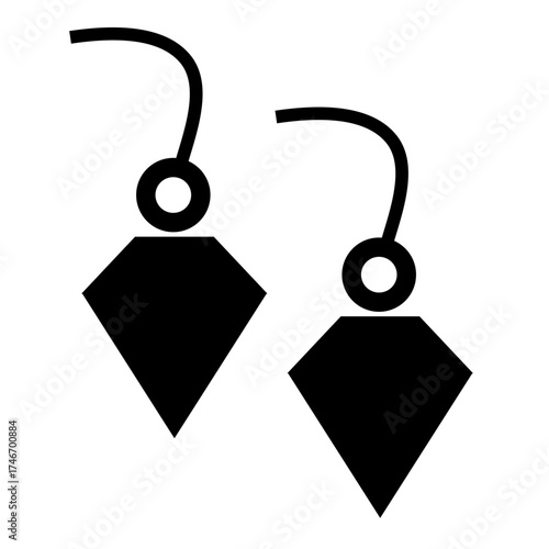 Jewellery vector, clip art, and symbol. Flat design of  accessories concept and simple design