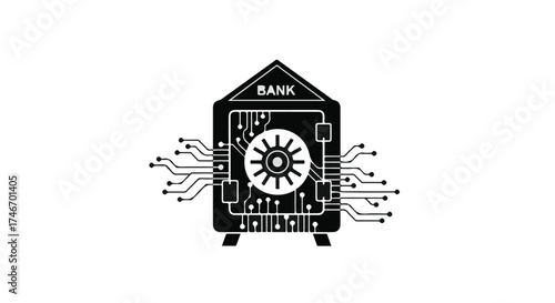 Secure digital bank vault with integrated circuit technology