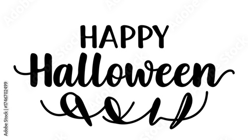 Happy Halloween Text Vector