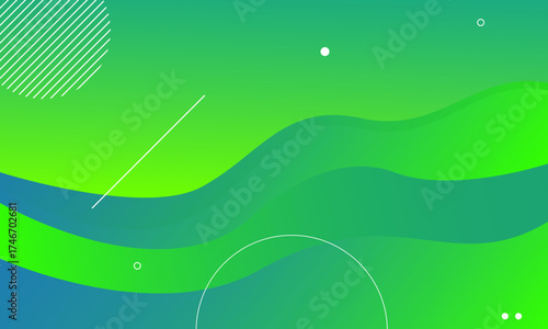 Abstract green fluid background. Vector illustration