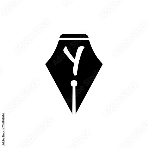 Initial Y Logo Design Vector Illustration