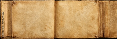 Vintage Yellowed Photo Album: A Grunge Background for Empty Memories and Nostalgic Pages