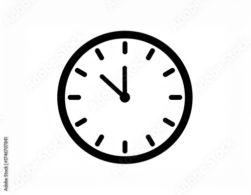 clock icon or logo isolated sign symbol vector illustration - high quality black sty