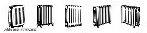 Row of barcode scanners with vertical lines offering product identification and inventory management