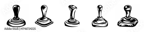 Vintage joysticks retro gaming controllers classic arcade stick images