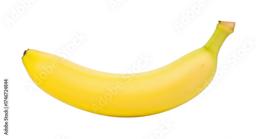 Isolated Fresh ripe yellow banana, healthy tropical fruit, nutritious energy snack item