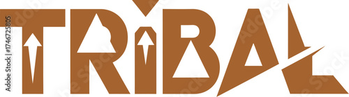 tribal arrow vector design with geometric shapes for logo creation and creative branding elements