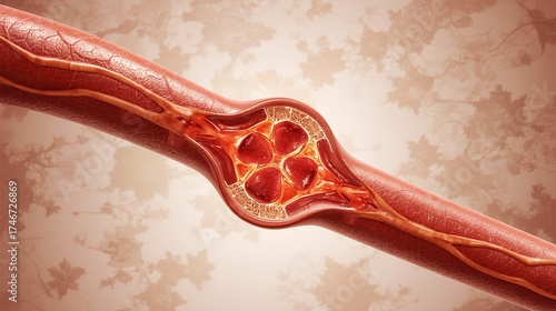 Realistic Depiction of Human Artery With Detailed Structure and Texture