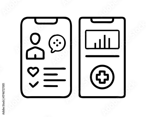 Smartphone app interface for health monitoring
