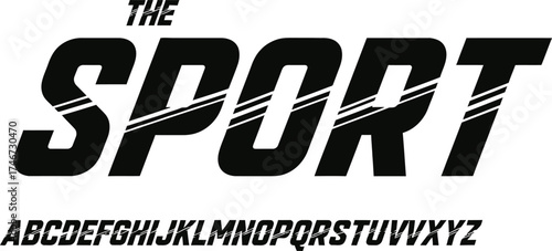 modern sport font vector for branding posters and athletic designs that convey energy and strength