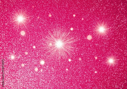 A vibrant hot pink sparkle background
