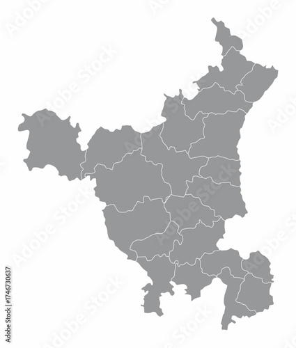 Haryana administrative map