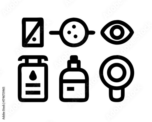 Collection of beauty and skincare products