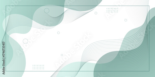 White abstract background with flowing wave lines and soft gradient
