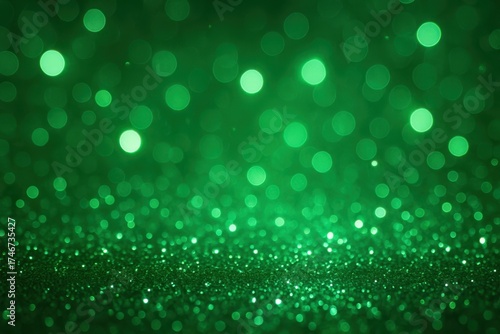 A luxurious green sparkle background, shimmering with radiant emerald, jade, and neon green tones.