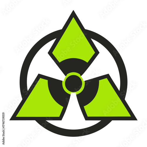 Vector of Toxic sign on white background