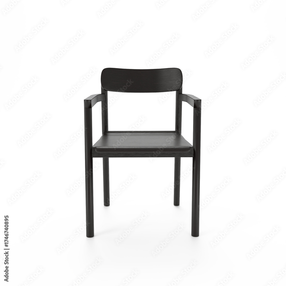 Fototapeta premium black leather chair