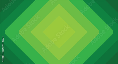 Vibrant green pixelated diamond shapes in a gradient overlay background design
