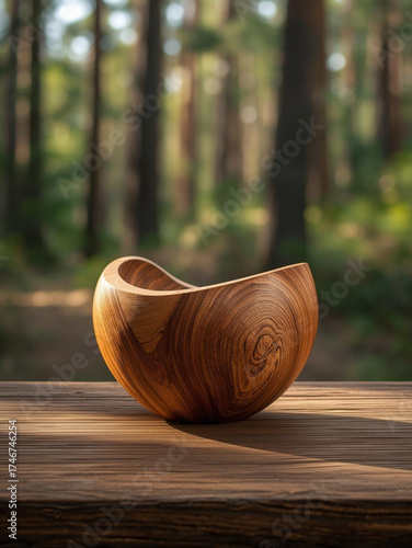 wooden carved wooden cross on wooden table